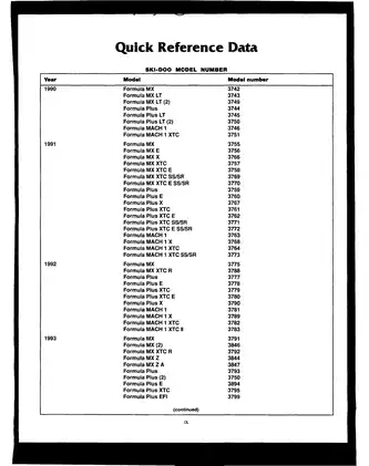 Comprehensive Ski-Doo Service Manual for Models 1990-1995 Preview image 5