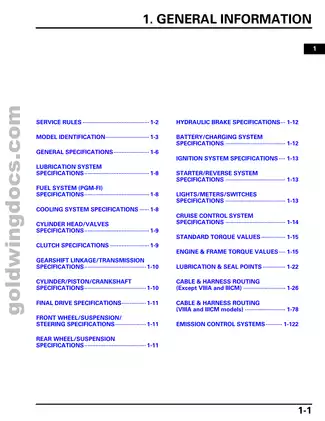 2006 Honda GL 1800 Gold Wing repair manual Preview image 4