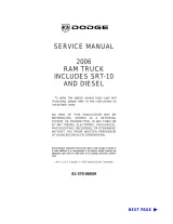 2006 Dodge RAM Truck Service Manual with SRT-10 and Diesel Engine Support (P/N 81-370-06059) – preview page 1