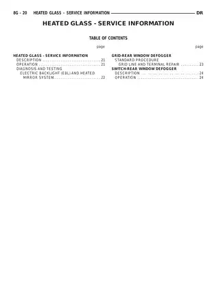 2006 Dodge RAM Truck, SRT-10 and diesel service manual Preview image 5