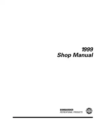 1999 Sea-Doo Shop Manual - Comprehensive Service Guide for SPX, GSX, GTX Models Preview image 3