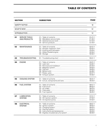 1999 Sea-Doo Shop Manual - Comprehensive Service Guide for SPX, GSX, GTX Models Preview image 4