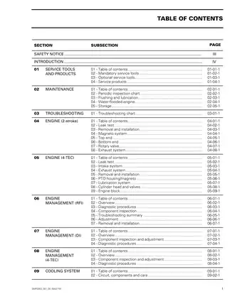 2003 Sea-Doo GTI/GTI LE/GTX XP Shop Manual - Comprehensive Guide to Watercraft Maintenance and Repair Preview image 3