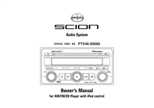 2008-2009 Scion xB owner´s manual