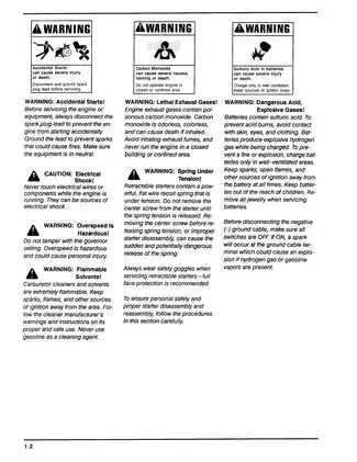 Kohler K91, K141, K161, K181, K241, K301, K321, K341 engine service manual Preview image 4