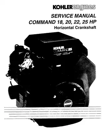 Kohler Command 18-25 HP Engine Service Manual