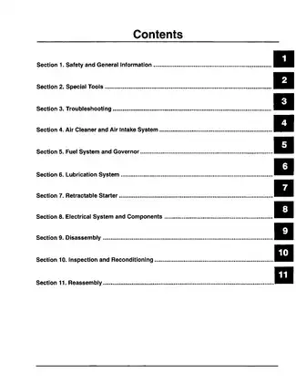 Kohler Command 18 hp, 20 hp, 22 hp, 25 hp horizontal crankshaft service manual Preview image 2