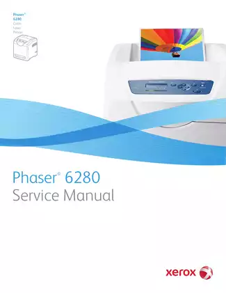 Xerox Phaser 6280 Color Laser Printer Service Manual