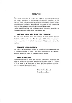Complete Workshop Manual for Takeuchi TB45 Compact Excavator Preview image 3