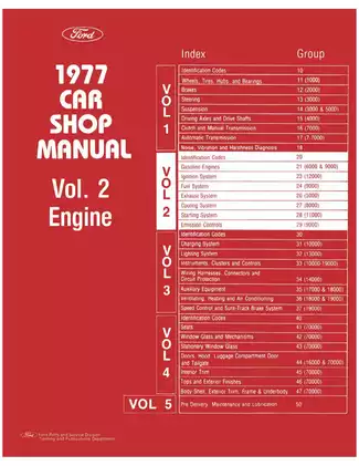 1977-1979 Ford Thunderbird shop manual Preview image 1