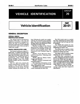 1977-1979 Ford Thunderbird shop manual Preview image 5