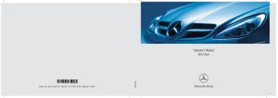 Preview: 2007 Mercedes SLK 280, SLK 350 and SLK 55 AMG (R171) Operator's Manual (P/N 171 584 16 82)