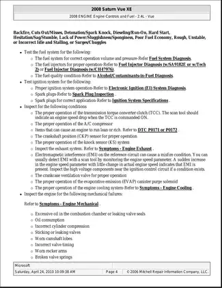 2008-2009 Saturn Vue repair manual Preview image 4