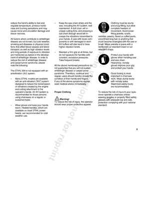 Stihl Chainsaw 009, 010, 011 manual/parts list Preview image 5