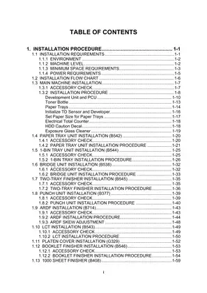 Comprehensive Service Manual for Copier Models B195, B198, B264, B265 (2005 Edition) Preview image 5