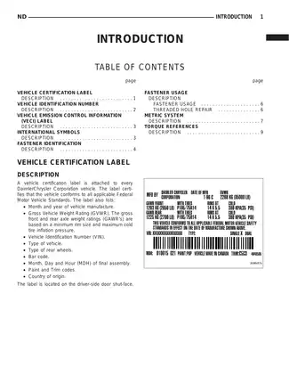 2005-2008 Dodge Dakota repair manual Preview image 2