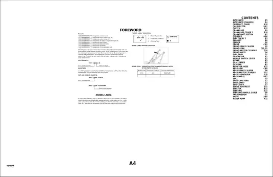 2003-2008 Yamaha YZ450F service manual Preview image 4