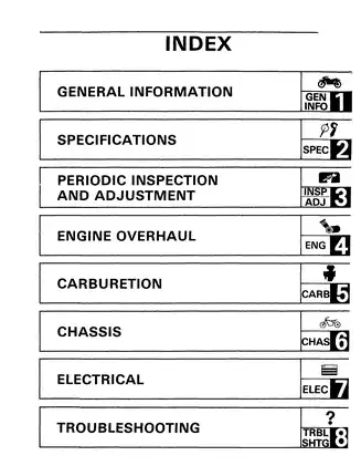 1987-1992 Yamaha YSR50 service manual Preview image 5