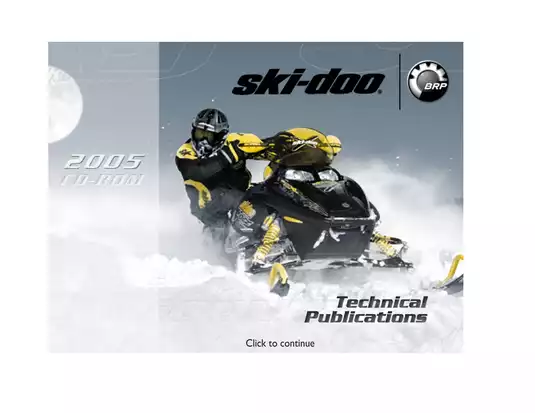 2005 Ski Doo GSX, MXZ, GTX, Legend, Rev,Sumnit, Renegade, Adrenaline, Fan, GSX, Sport, Expedition, Skandic, Mini-Z repair manual Preview image 1