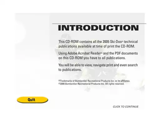 2005 Ski Doo GSX, MXZ, GTX, Legend, Rev,Sumnit, Renegade, Adrenaline, Fan, GSX, Sport, Expedition, Skandic, Mini-Z repair manual Preview image 2