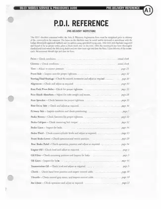 Indian Motorcycle Service Manual for 1999-2001 Models Preview image 3