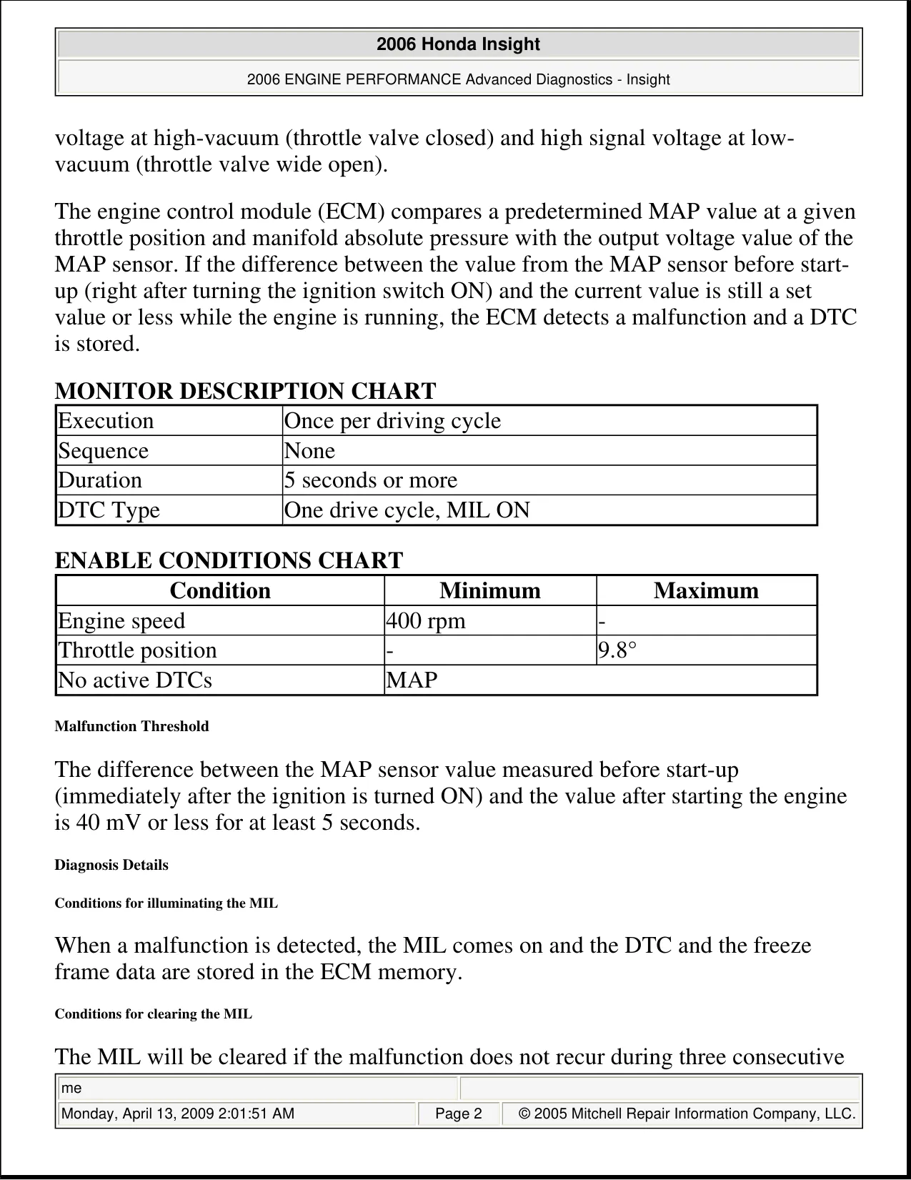 2000-2006 Honda Insight service manual Preview image 2