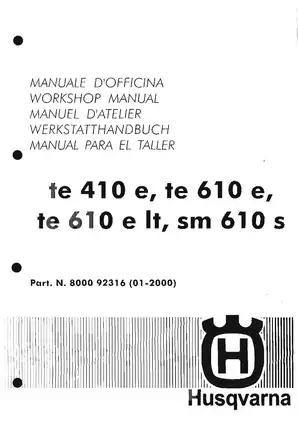 1998-2000 Husqvarna TE410, TE610, TE610e, LT SM610S workshop manual Preview image 2