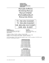 2007 Husqvarna E 250, TE 450, TE 510, TC 250, TC 450, TC 510, SM 400 R, SM 450 R, SM 510 R, SMR 450 R Workshop Manual (P/N 8000 A7735) – preview page 3