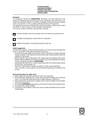 Husqvarna TE TC SMR Workshop Manual (2006 Edition) Preview image 5