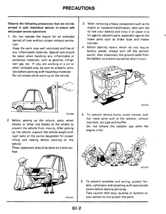 1984-1990 Nissan 300ZX, Z31 series service manual Preview image 4