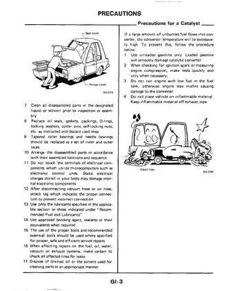1984-1990 Nissan 300ZX, Z31 series service manual Preview image 5