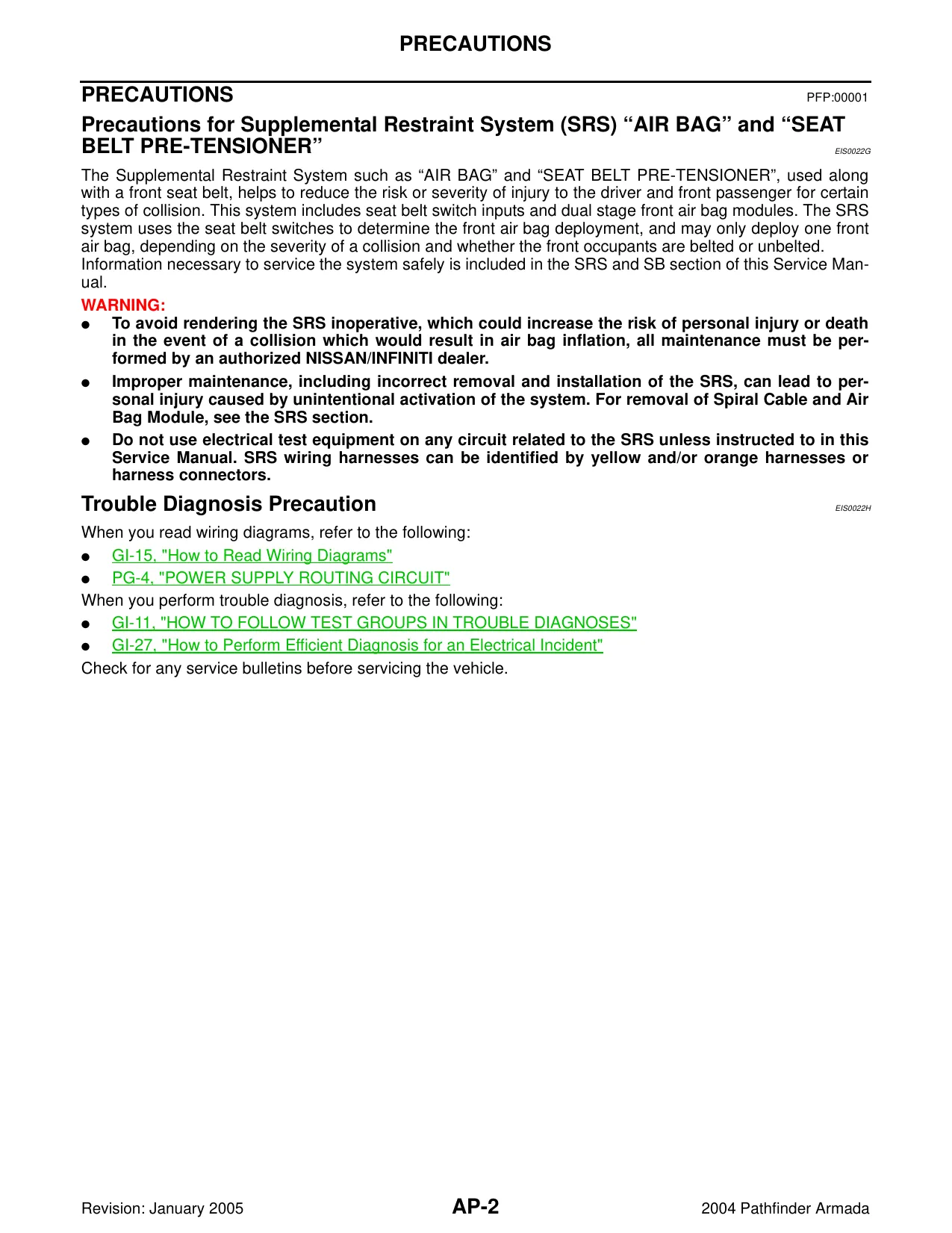 2004-2009 Nissan Armada manual Preview image 2