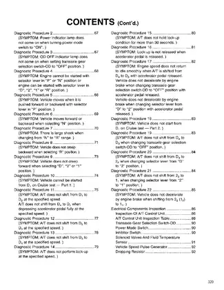 1994-1998 Nissan Quest XE, GXE, SE Automatic Transaxle manual Preview image 2