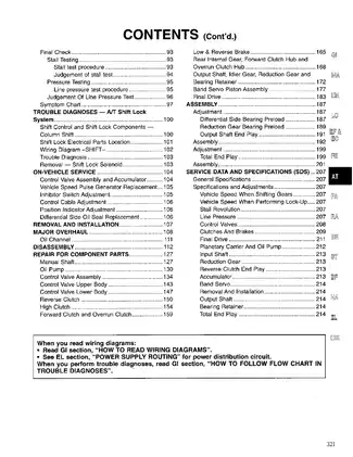 1994-1998 Nissan Quest XE, GXE, SE Automatic Transaxle manual Preview image 3