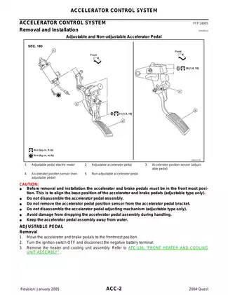 2004-2009 Nissan Quest Accelerator Control System manual Preview image 2