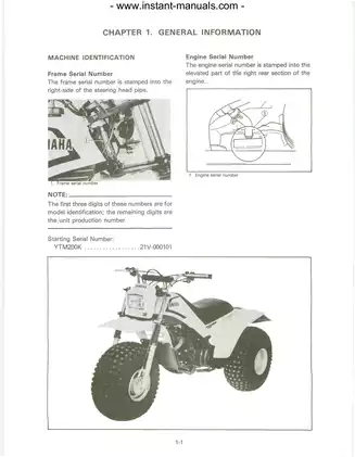 Yamaha YTM200K Service Manual - Comprehensive Guide for Repair and Maintenance Preview image 3