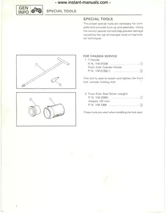 Yamaha YTM 200 ERN, YTM 200 EK, YTM 200 EL repair manual Preview image 4