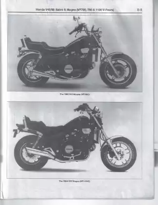 1982-1988 Honda VF700, VF750, VF1100, V45, V65, Sabre Magna owners workshop manual Preview image 5