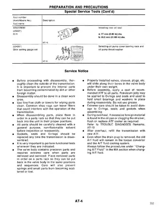 1994-1997 Nissan D21 compact pickup truck Automatic Transmission manual Preview image 4