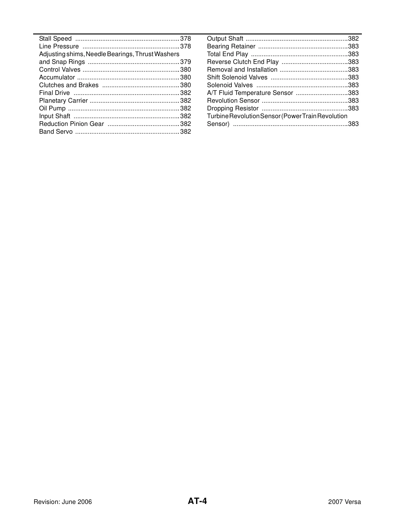 2007-2009 Nissan Versa Automatic Transaxle manual Preview image 4