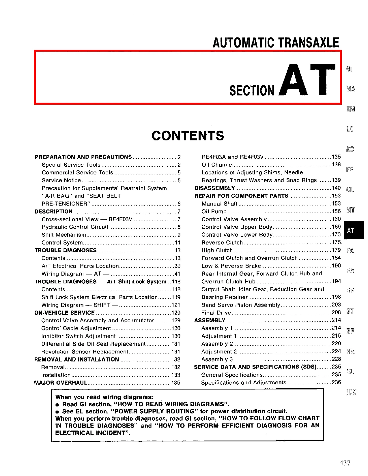 1994-1996 Infiniti G20 repair manual