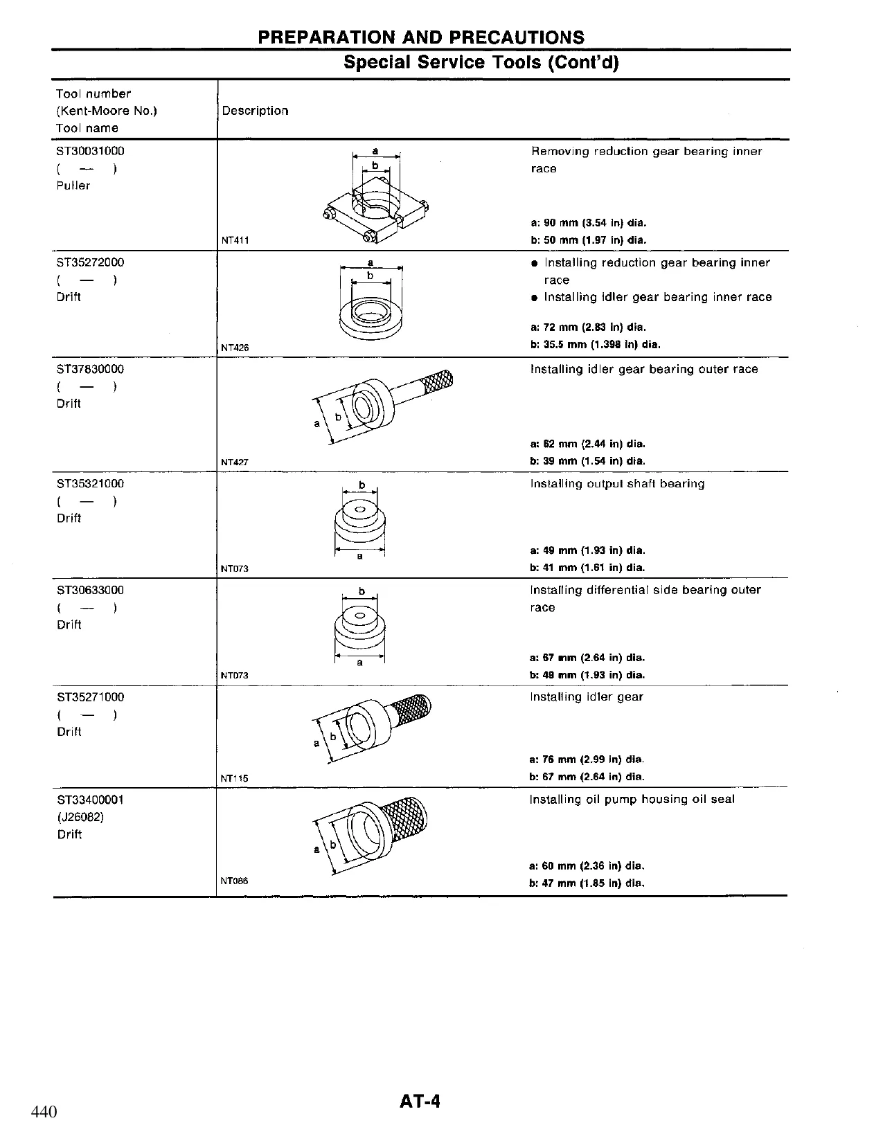 1994-1996 Infiniti G20 Automatic Transaxle manual Preview image 4