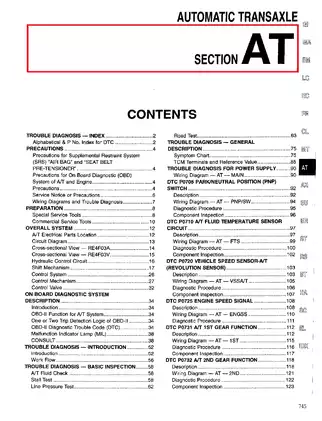 1999-2002 Infiniti G20 repair manual