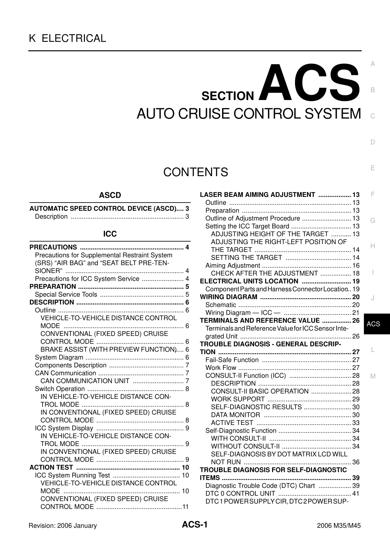 2006-2007 Infiniti M35, M45 Auto Cruise Control System manual