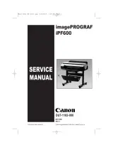 2006 Canon imagePROGRAF iPF600 Factory Service Manual (P/N DU7-1182-000) – preview page 1