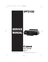 Canon imagePROGRAF iPF5100 Service Manual (P/N DU7-1234-000) – preview page 1