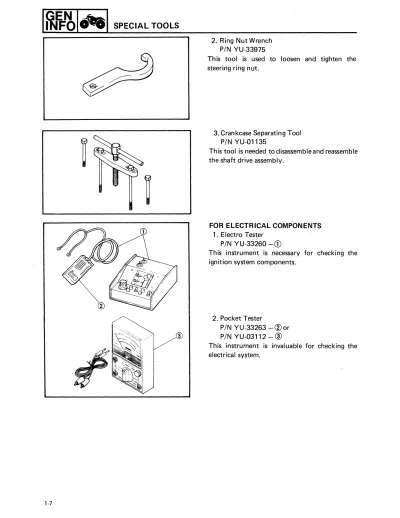 Preview: 1985–1988 Yamaha Badger 80 / YFM80 Service Manual (P/N 55X-000101)