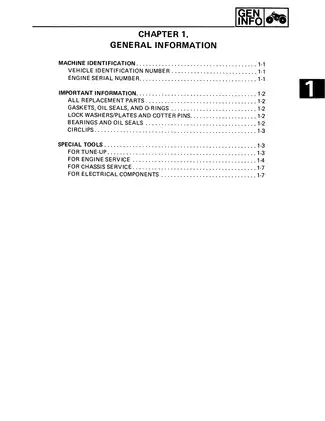 Yamaha ATV Service Manual: Comprehensive Maintenance and Repair Guide Preview image 3