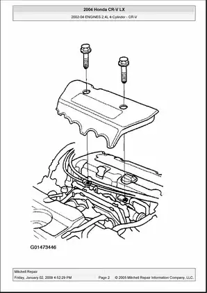 2001-2006 Honda CR-V engine manual Preview image 2
