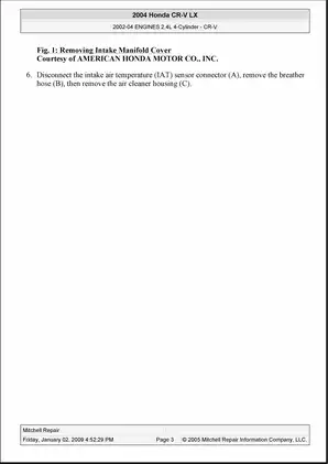 2001-2006 Honda CR-V engine manual Preview image 3